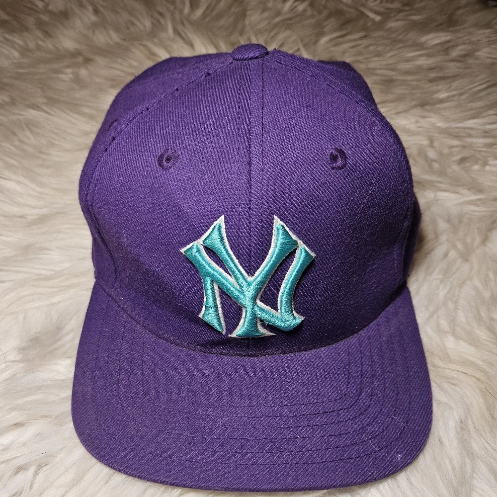 New York Yankees Snapback | Purple & Teal | American Needle Cooperstown